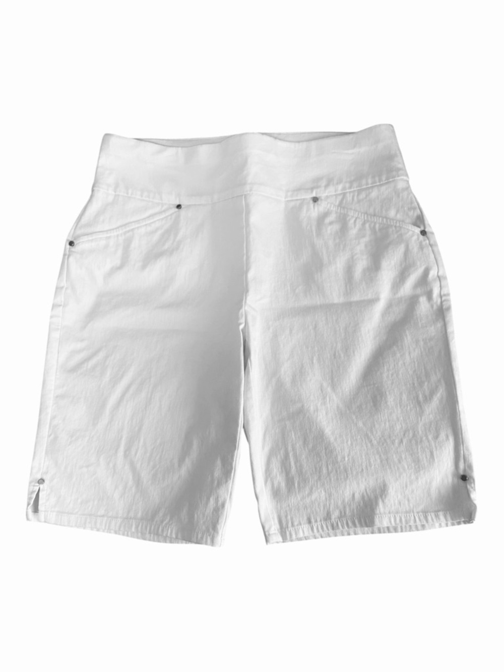 INC International Concepts Pull On Bermuda Shorts Bright White Size 4 - Picture 3 of 11